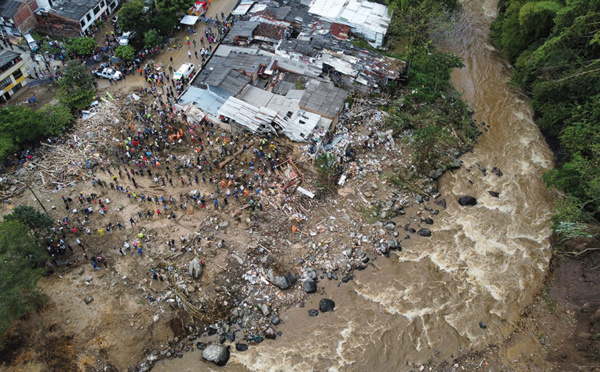 Colombie: au moins 14 morts dans un glissement de terrain