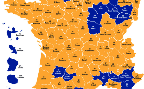 Présidentielle: la carte territoriale des résultats