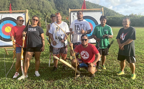 Les archers de Huahine visent les jeux du Pacifique