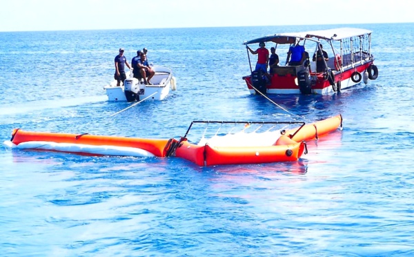 Exercice antipollution à Rangiroa