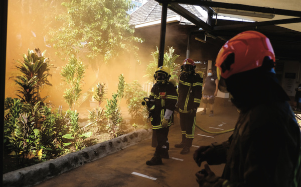 ​Exercice incendie grandeur nature à la Maison de la Culture