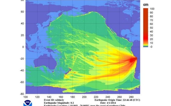 Alerte au tsunami après un puissant séisme au Chili