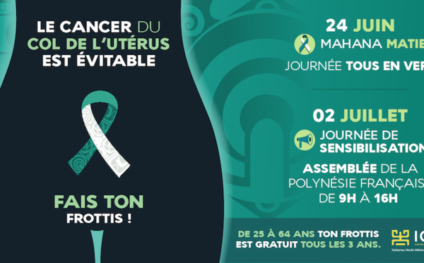 Une campagne "juin vert" contre le cancer du col de l'utérus