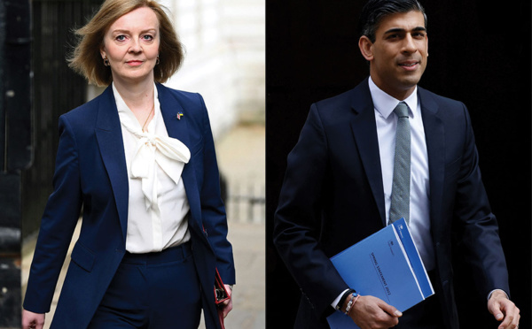 Duel final Rishi Sunak / Liz Truss dans la course à Downing Street