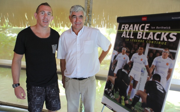 Rugby – rencontre avec Imanol Harinordoquy du XV de France, pour la réédition du livre ‘France-All Blacks’