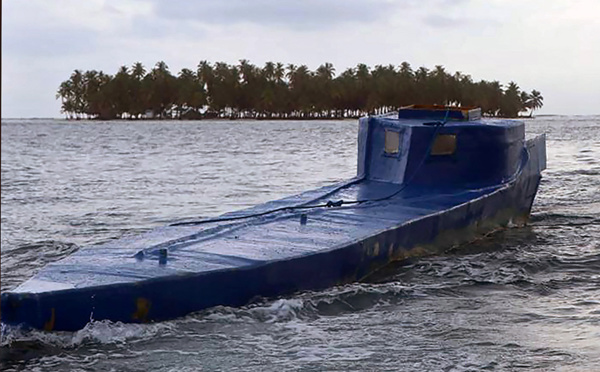 Panama : interception d'un semi-submersible chargé de drogue