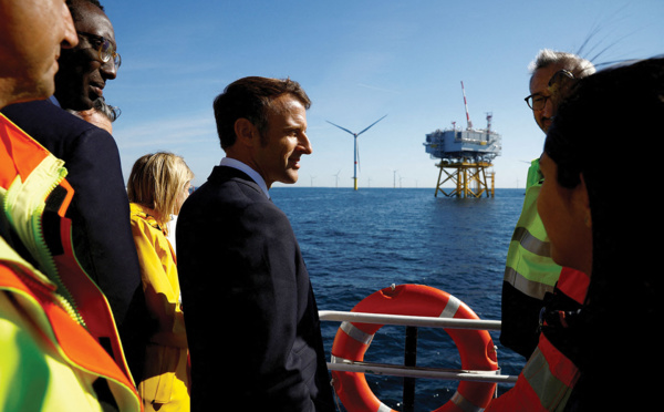 Plus d'éolien et de nucléaire : Macron fixe le cap