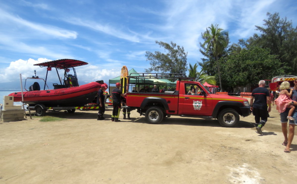 Les pompiers de Moorea en démonstration