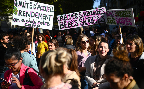 Le personnel de la petite enfance en grève pour dénoncer la pénurie de professionnels