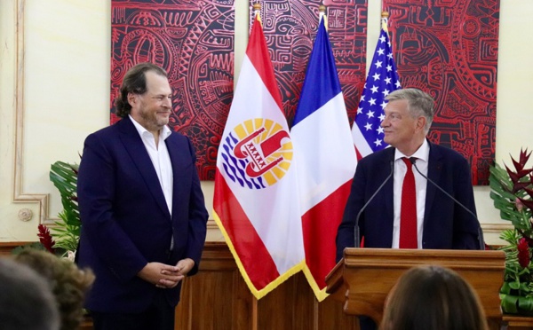 ​Le milliardaire américain, Marc Benioff, décoré de la Légion d'honneur