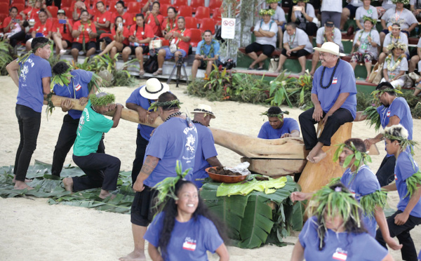 Rapa en démonstration au festival des Australes