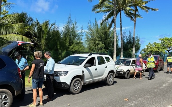 Opération de contrôles routiers à Raiatea