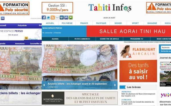 Le site Tahiti Infos s'est refait une beauté