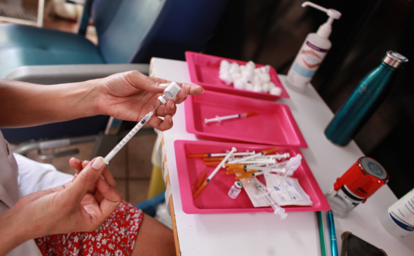 Faible fréquentation au vaccinodrome Mathilde Frébault
