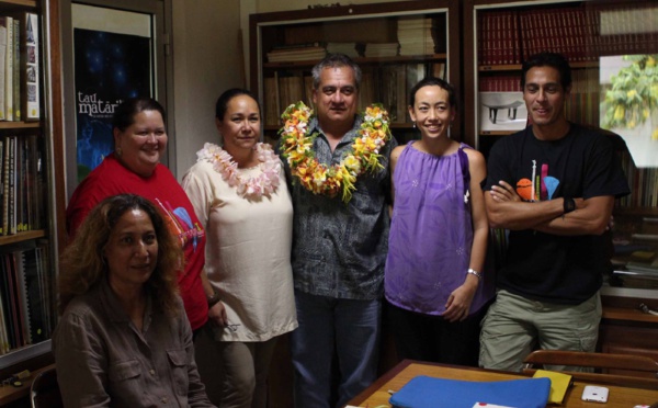 Heremoana Maamaatuaiahutapu en visite  au service de la culture et au musée de Tahiti et de ses îles