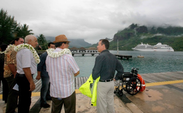 Le président à Moorea pour faire le point sur les chantiers