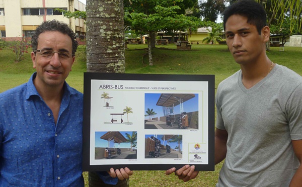 Le concept d'un élève du lycée Taiarapu Nui retenu pour les abris-bus touristiques