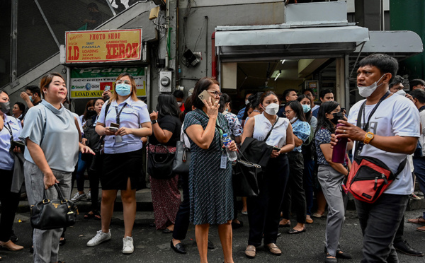 Un séisme de magnitude 6,2 frappe les Philippines