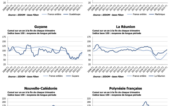 Les défaillances de sociétés reviennent doucement à leur taux normal en outre-mer