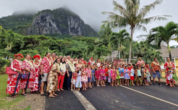 Bora Bora inaugure son premier giratoire