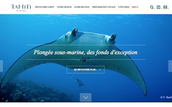 Un nouveau design pour le site Internet officiel de Tahiti Tourisme