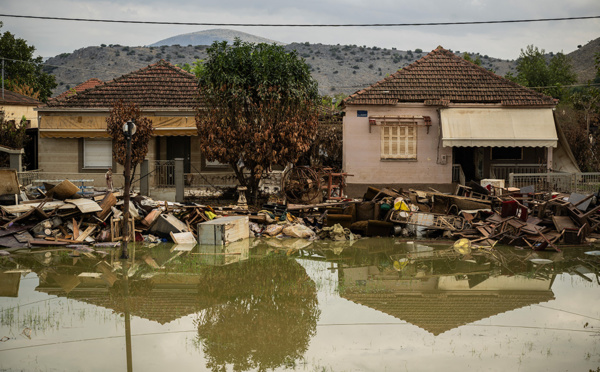 Nouvelles inondations dans le centre de la Grèce