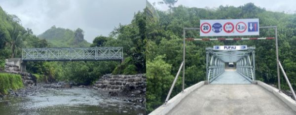 ​Le pont « Pufau » mis en service à la Papeno'o