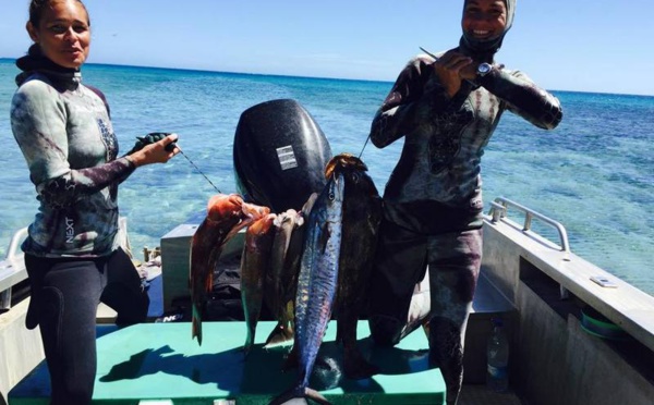 Océania de pêche sous-marine : des Polynésiens sur les podiums homme et femme