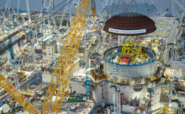 Angleterre: nouveaux retard et surcoût pour le 1er réacteur EPR d'Hinkley Point, annonce EDF