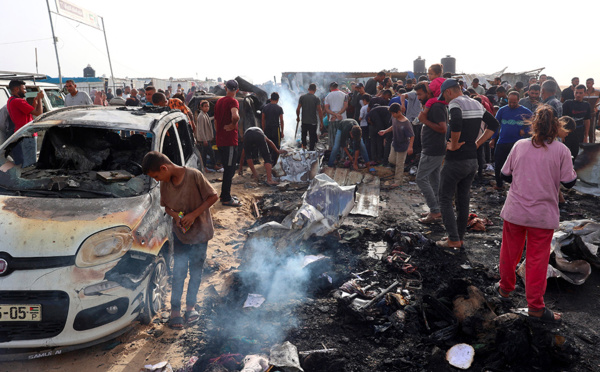 Gaza: la Défense civile annonce une nouvelle frappe meurtrière sur un camp de Rafah