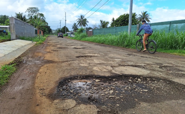 ​La réfection des routes en bonne voie à Taravao