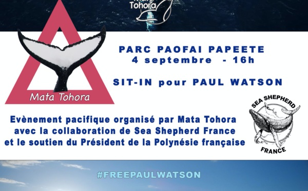 Un sit-in pour soutenir Paul Watson