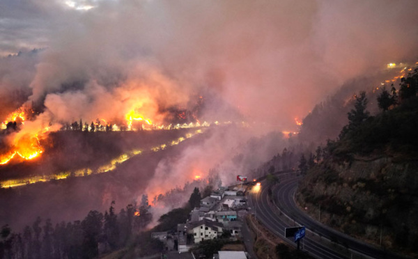 Equateur : six blessés dans les incendies autour de la capitale Quito