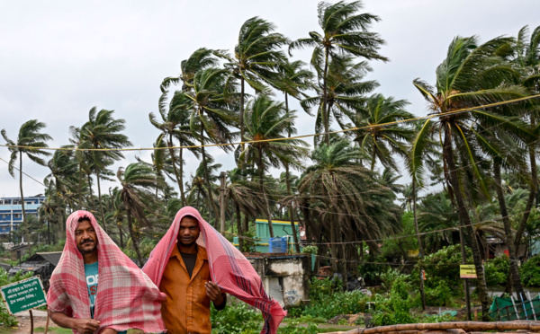 Le cyclone Dana frappe l'Inde, des arbres et lignes électriques détruits