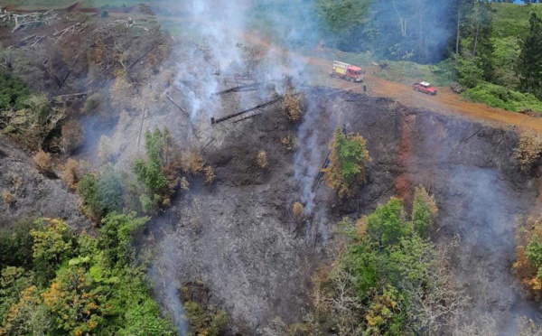 Faa'a - Feu de brousse "maîtrisé", mais pas éteint