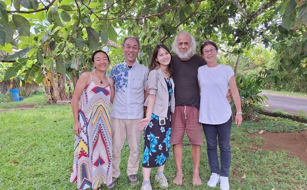 Gabi Tetiarahi, ami et étape du Peace Boat