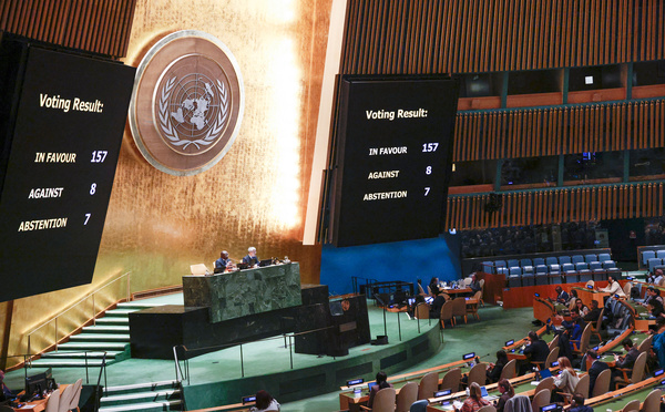 Gaza: l'Assemblée générale de l'ONU réclame un cessez-le-feu immédiat et "inconditionnel"