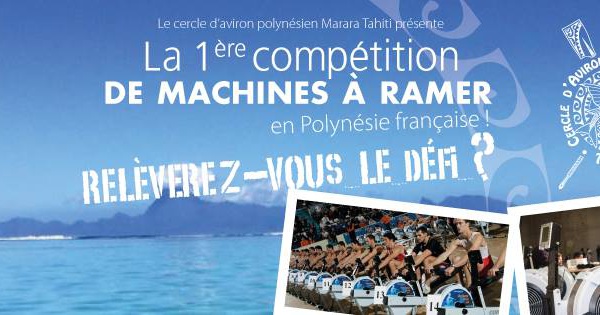 Première compétition de machines à ramer à l’aéroport de Tahiti-Faa’a