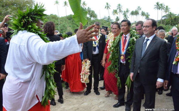 3000 personnes pour accueillir François Hollande à Raiatea