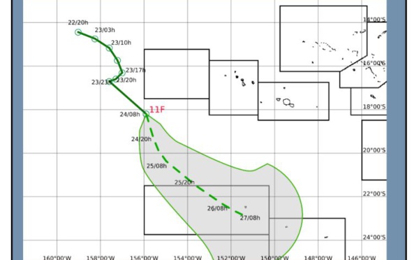 Dépression tropicale : les Australes (ouest) seront touchées jeudi et vendredi