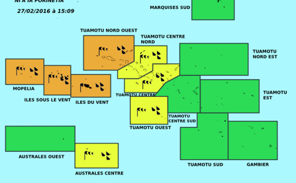 De fortes pluies prévues ce soir aux Tuamotu et sur La Société
