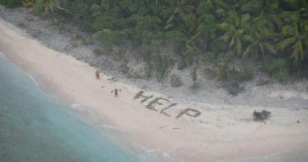 Trois hommes retrouvés par l'armée américaine sur une île déserte du Pacifique