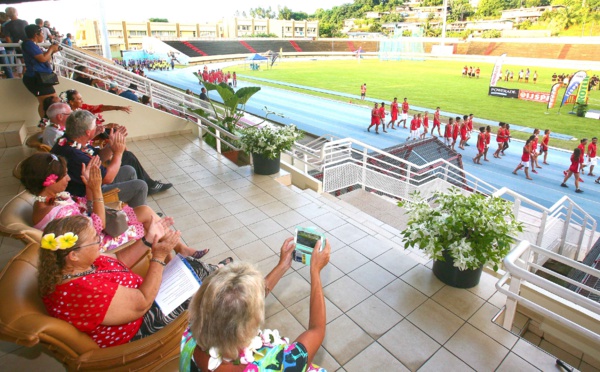 Cérémonie d’ouverture des championnats polynésiens des Oceania d’athlétisme