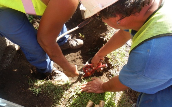 Perturbations pour l'eau potable à Mahina pendant trois semaines