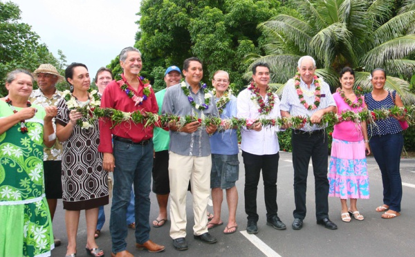 Inauguration d’une portion de route rénovée à Moorea