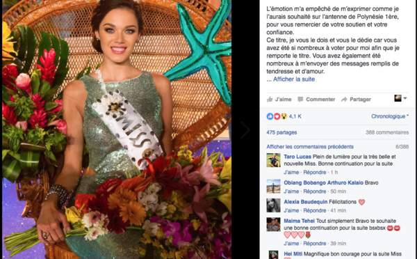 Miss Tahiti: la polémique qui gâche la fête