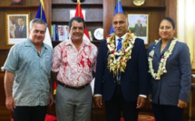 Assemblée territoriale de Wallis et Futuna : Mikaele Kulimoetoke a rencontré Edouard Fritch