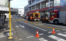 Exercice incendie ce matin à la centrale EDT-Engie de Vairaatoa