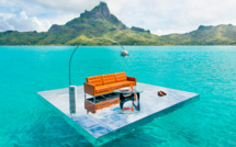 Des photos de mobilier sur le lagon de Bora Bora ! 