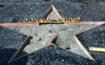 L'étoile de Trump à Hollywood à nouveau vandalisée